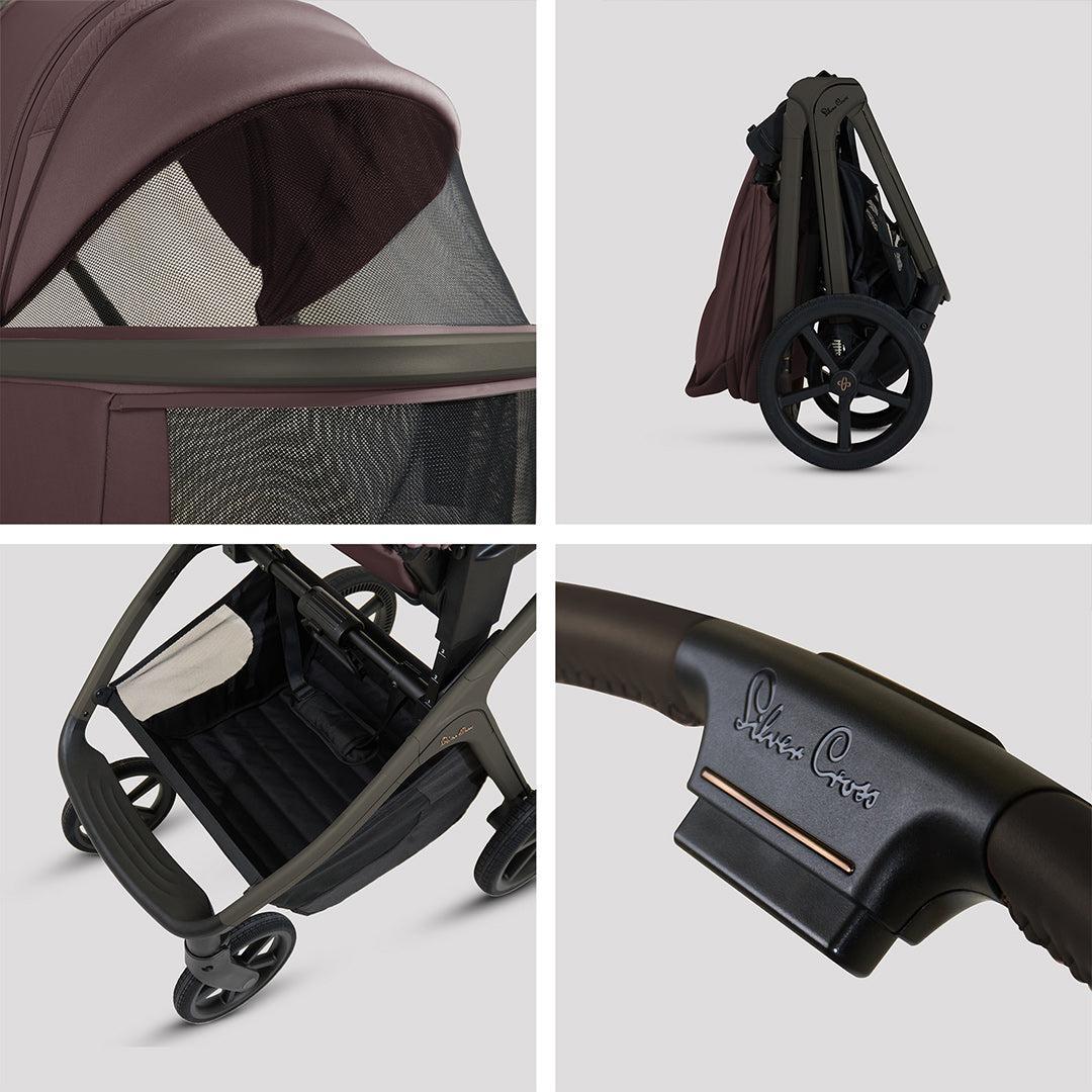 Silver Cross Cove Pushchair Accessory Bundle - Damson、mySite、merchandisen