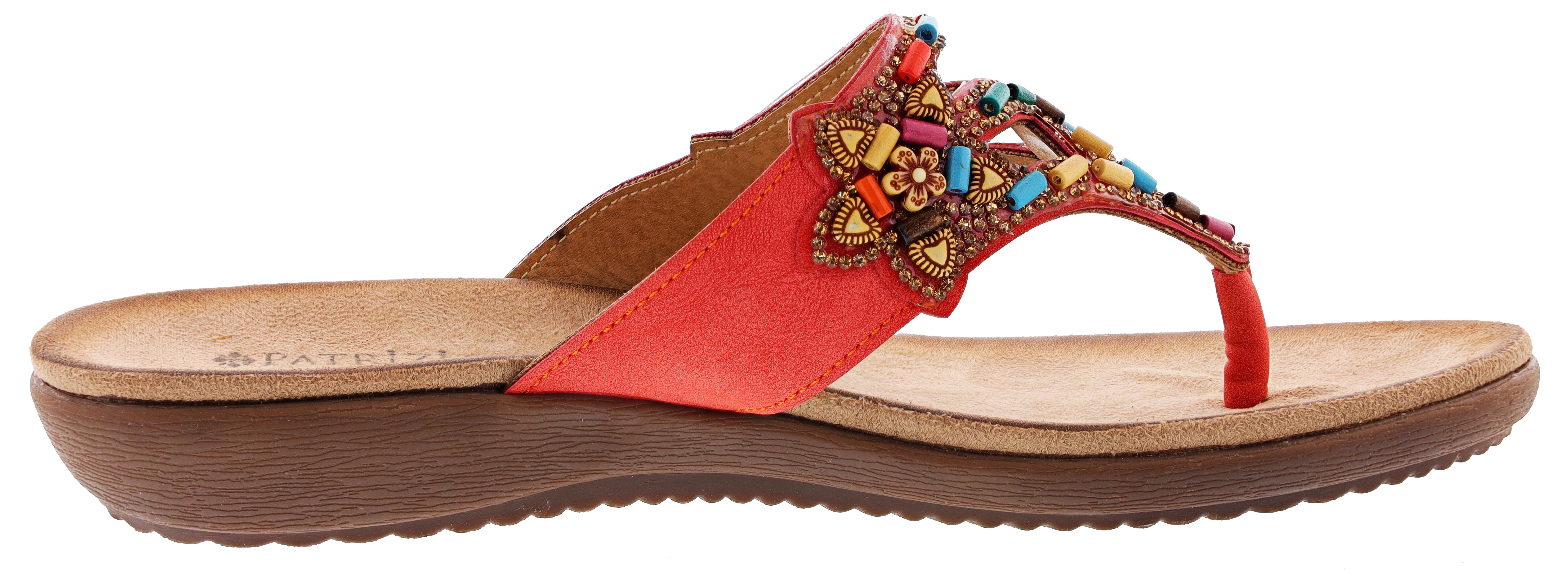 Patrizia Women's Vizzan Embroidered Thong sandals、mySite、dreamappss