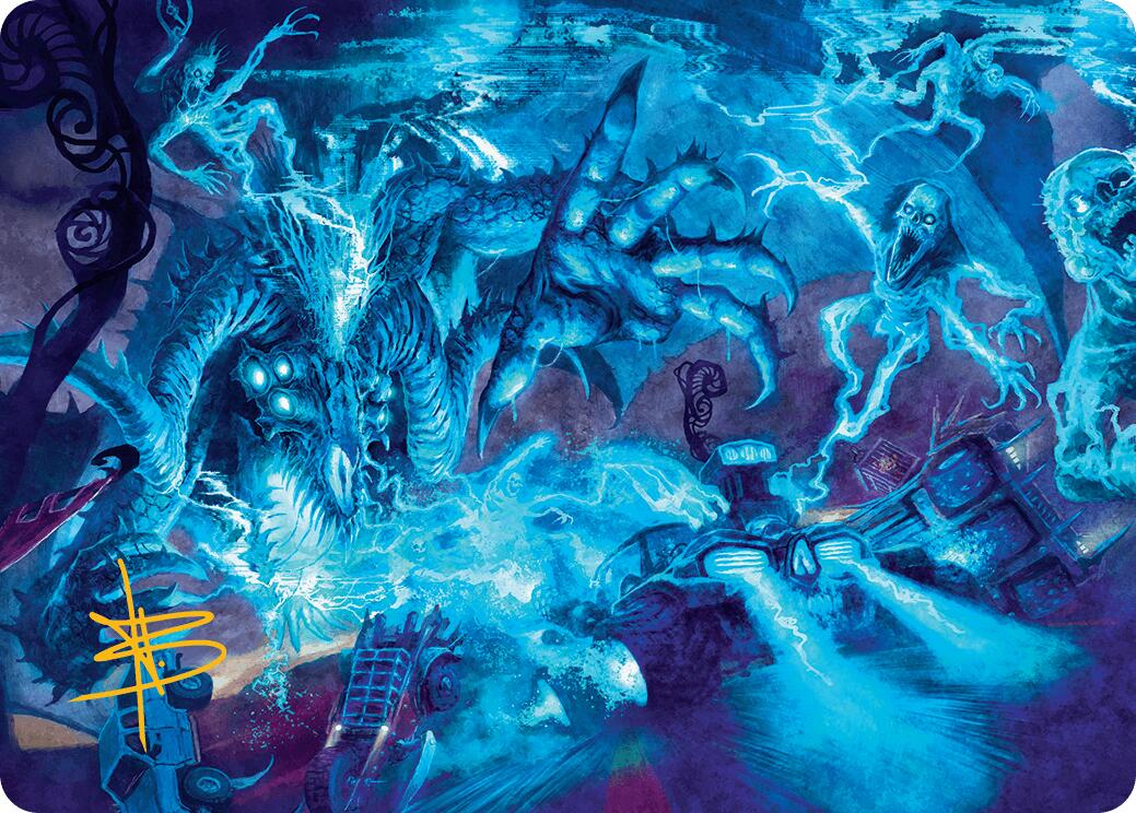 The Speed Demon Art Card (Gold-Stamped Signature) Aetherdrift Art Series、mySite、waistdrama