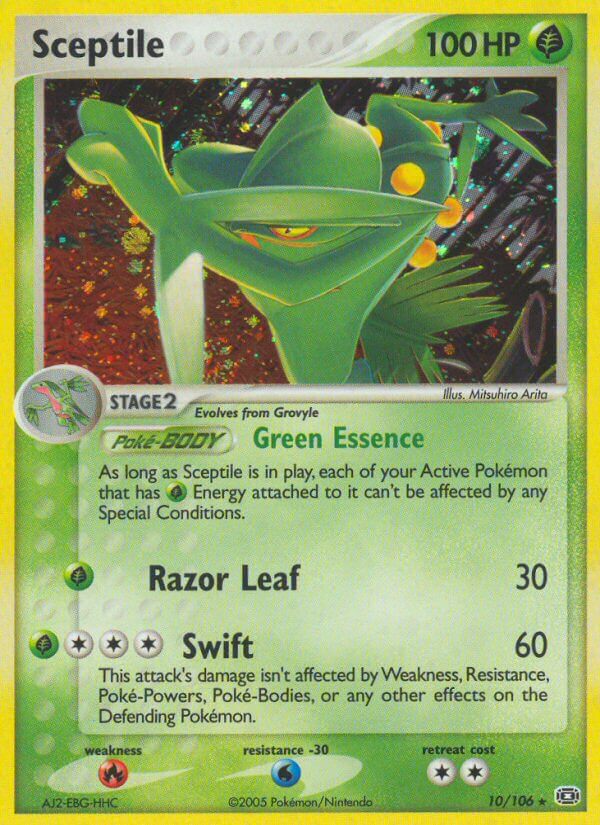 Sceptile (10/106) (Theme Deck Exclusive) EX: Emerald、mySite、waistdrama