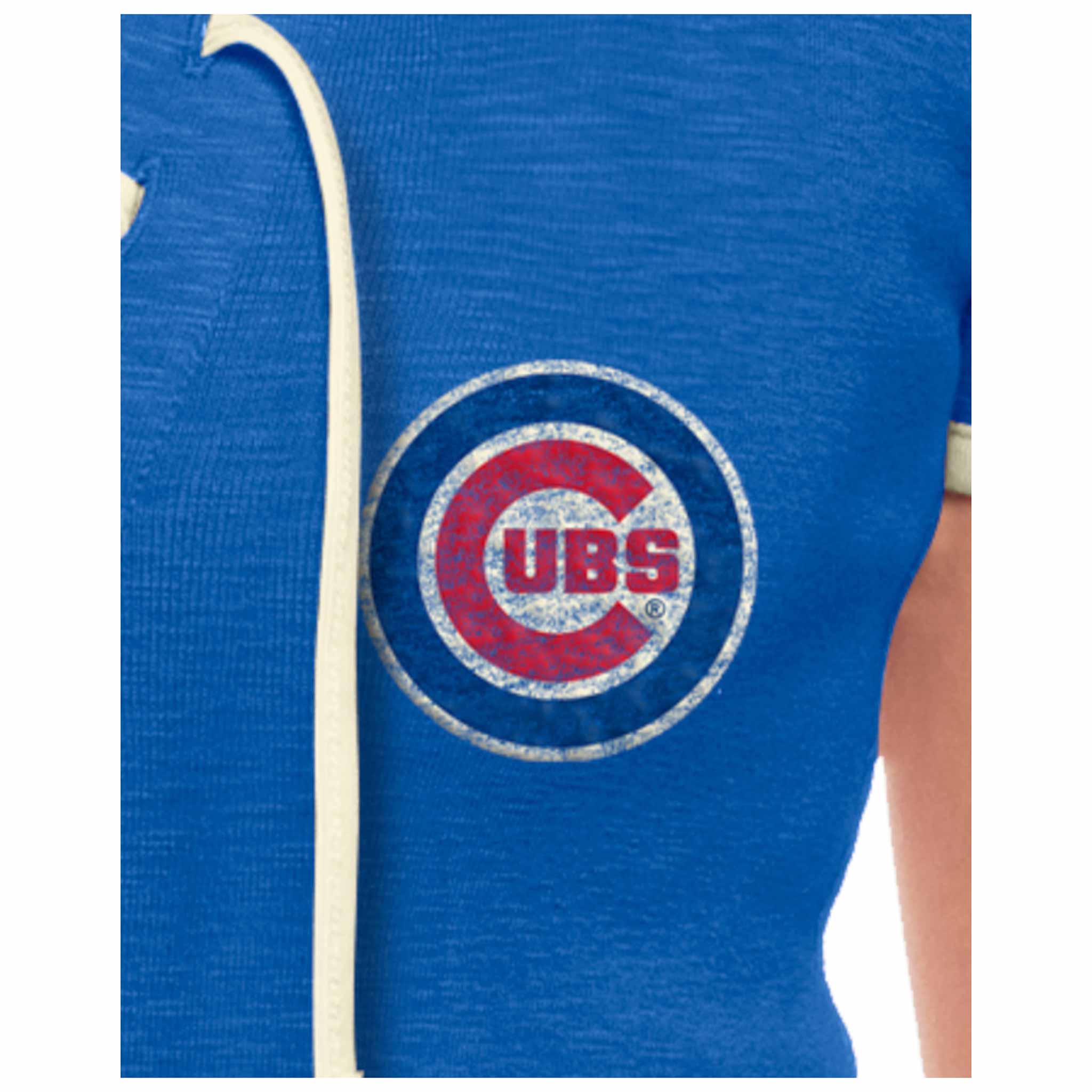 Chicago Cubs Women's New Era String Cropped T Shirt、mySite、vikingsvslions