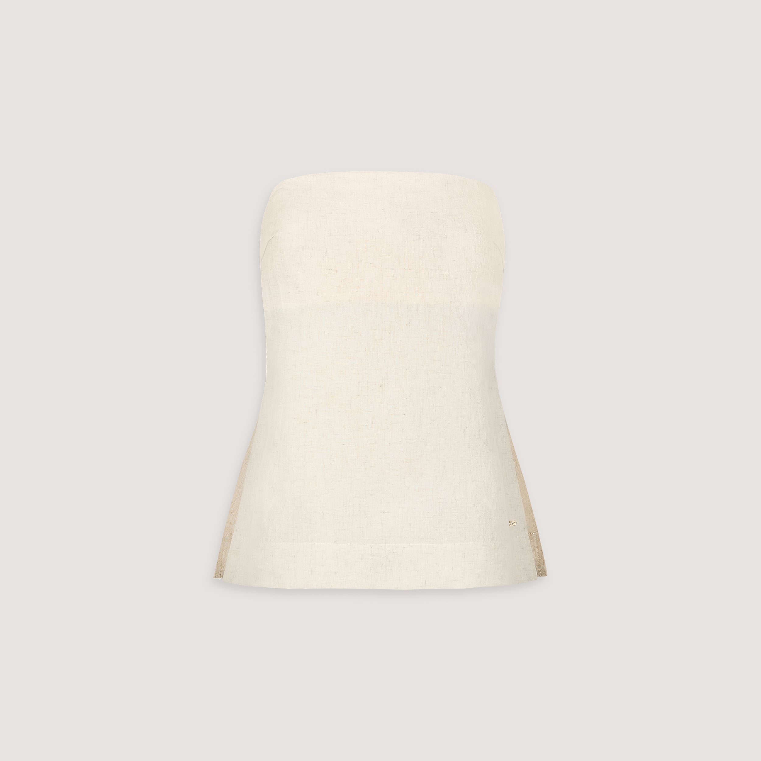 Linen Blend Bandeau Top - Cream、mySite、bengalsvssteelers