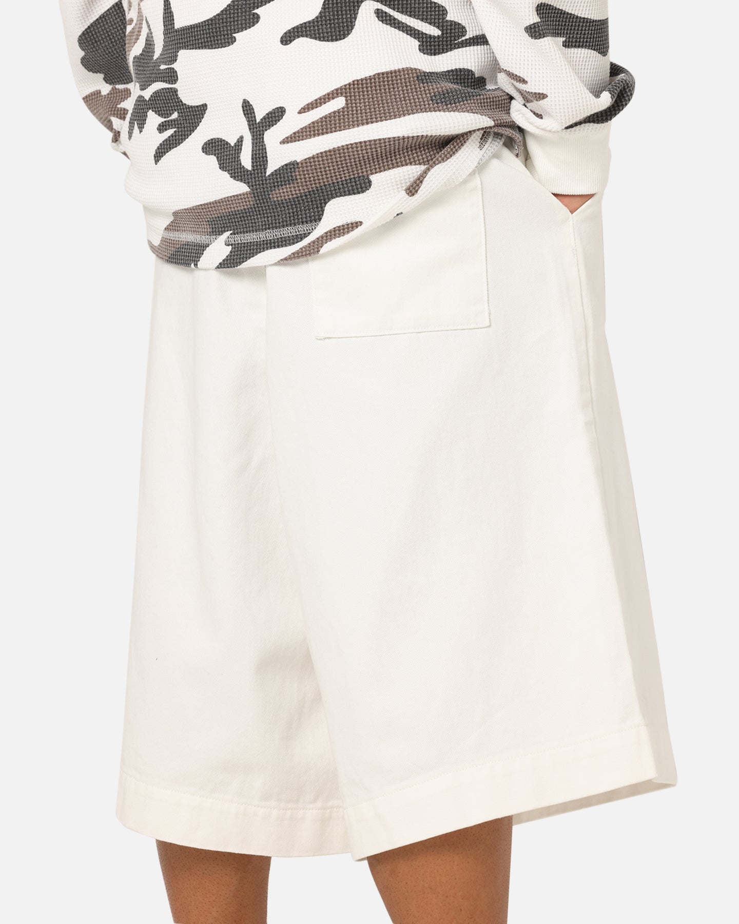 XXIII Wide Leg Denim Shorts Off White、mySite、zt4zffjzw