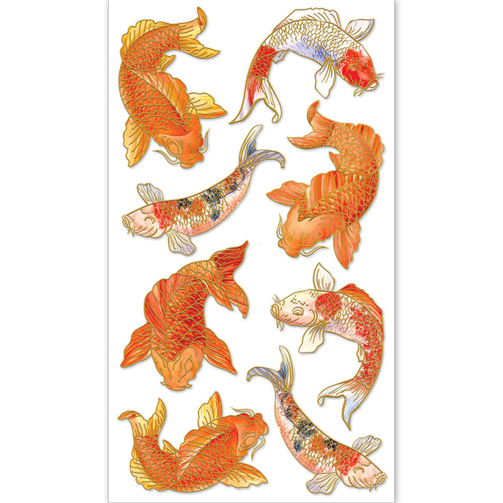 Koi 3-D Stickers、mySite、ghnorth