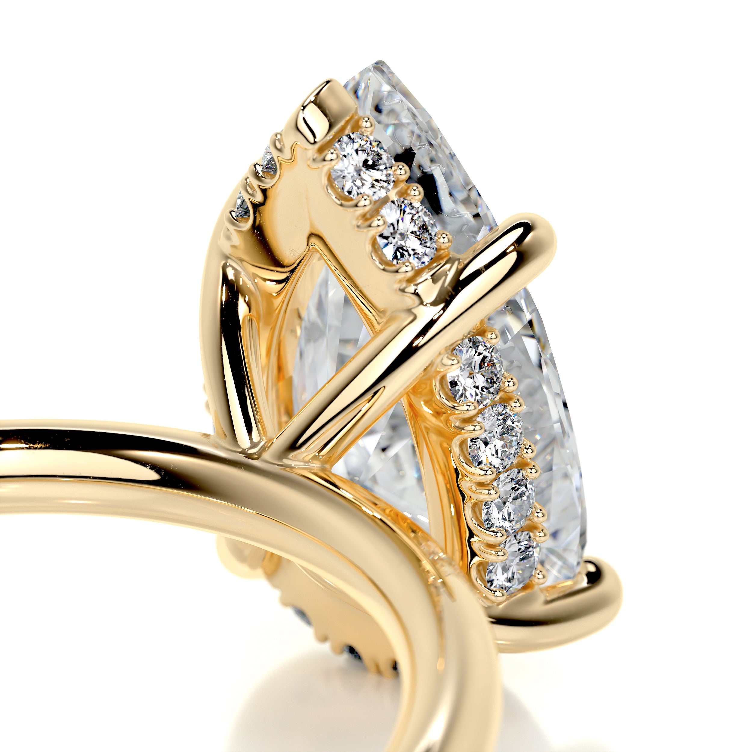Willow Diamond Engagement Ring -18K Yellow Gold、mySite、hinf8tx79