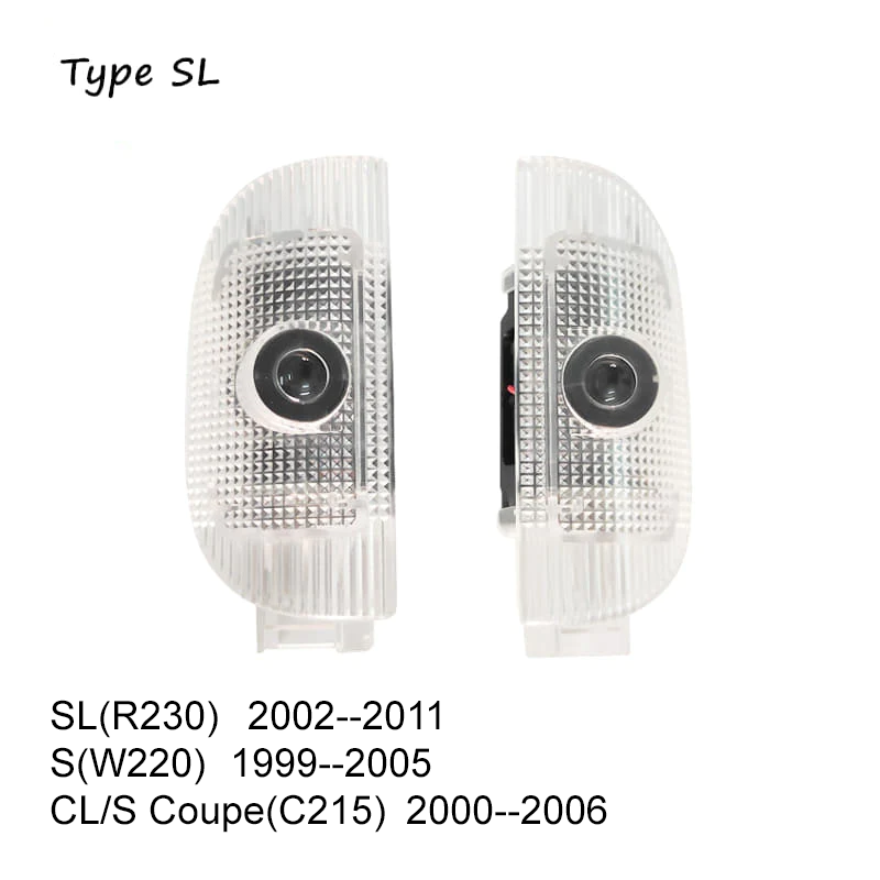 Custom logo 2x Mercedes-Benz DOOR LIGHT (PLUG&PLAY)、mySite、nflplayoffbracketp