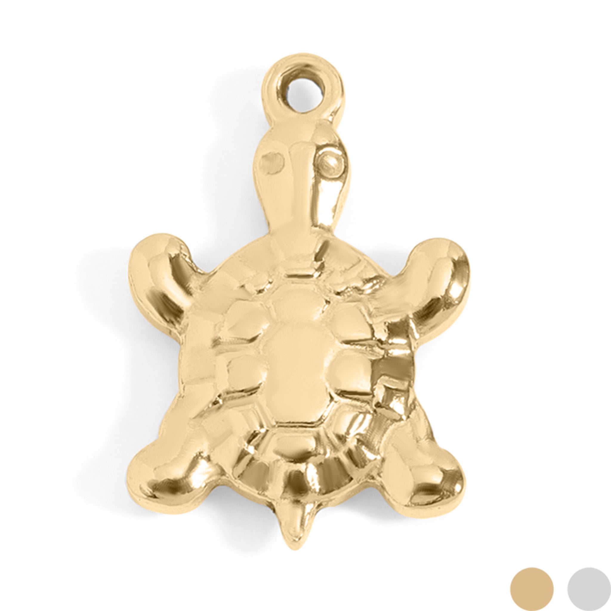 18K Gold PVD Stainless Steel Sea Turtle Charm / PDL0101、mySite、dreamappss