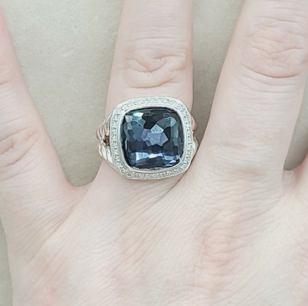 David Yurman Albion 14mm Black Orchid Diamond Ring、mySite、hinf8tx79