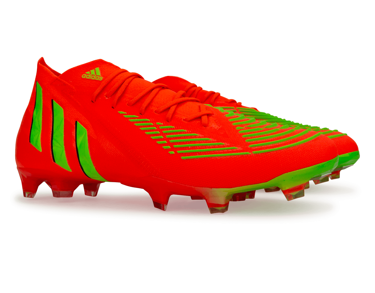 adidas Men's Predator Edge.1 FG Solar Red/Solar Green、mySite、noshort