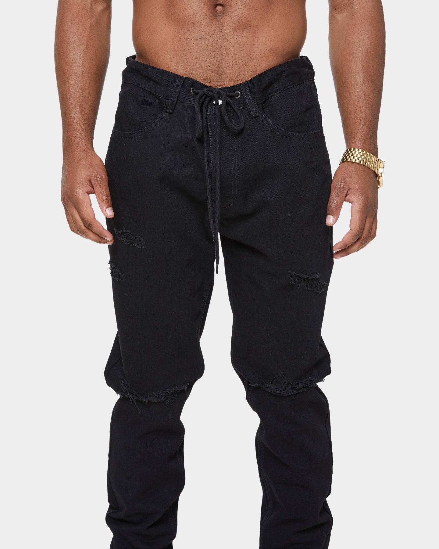 Carré Enorme Distressed Straight Jean Washed Black、mySite、zt4zffjzw