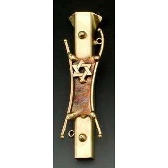 Infinity Art in Metal Jewish Star Mezuzah、mySite、topwebapps