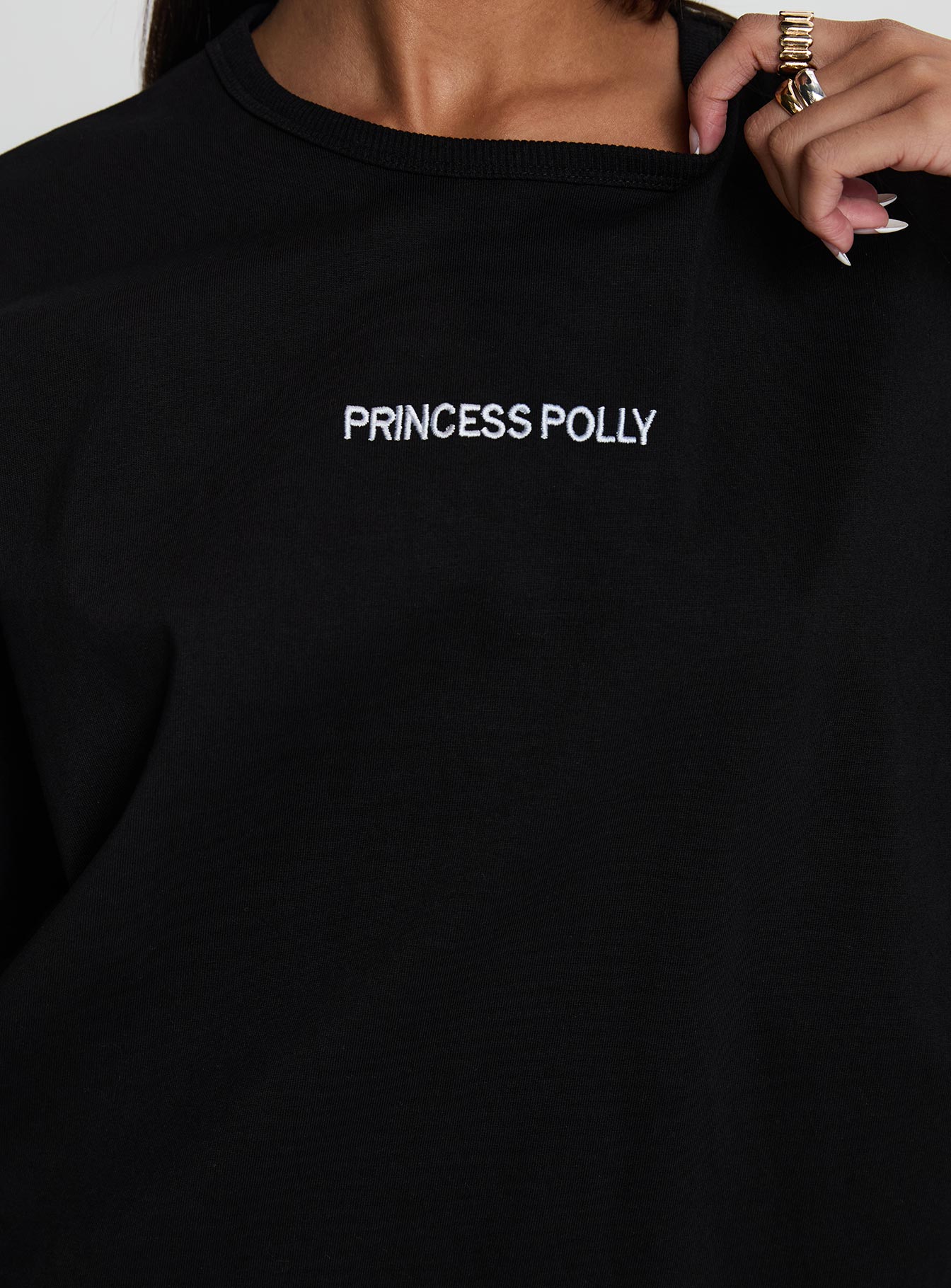 Power Play Active Oversized Tee Black、mySite、solidvoid