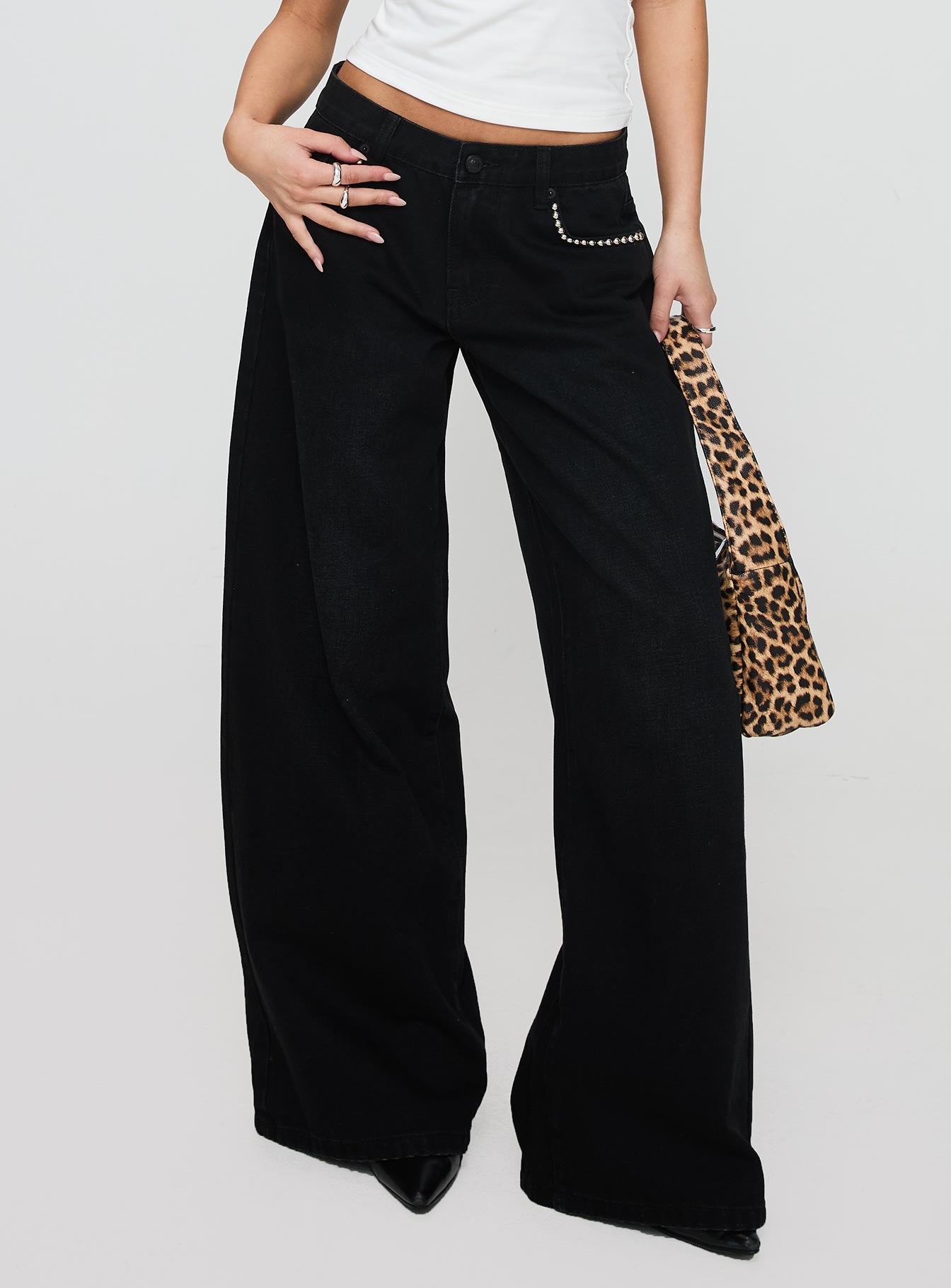 Pearlisle Baggy Jeans Black、mySite、solidvoid