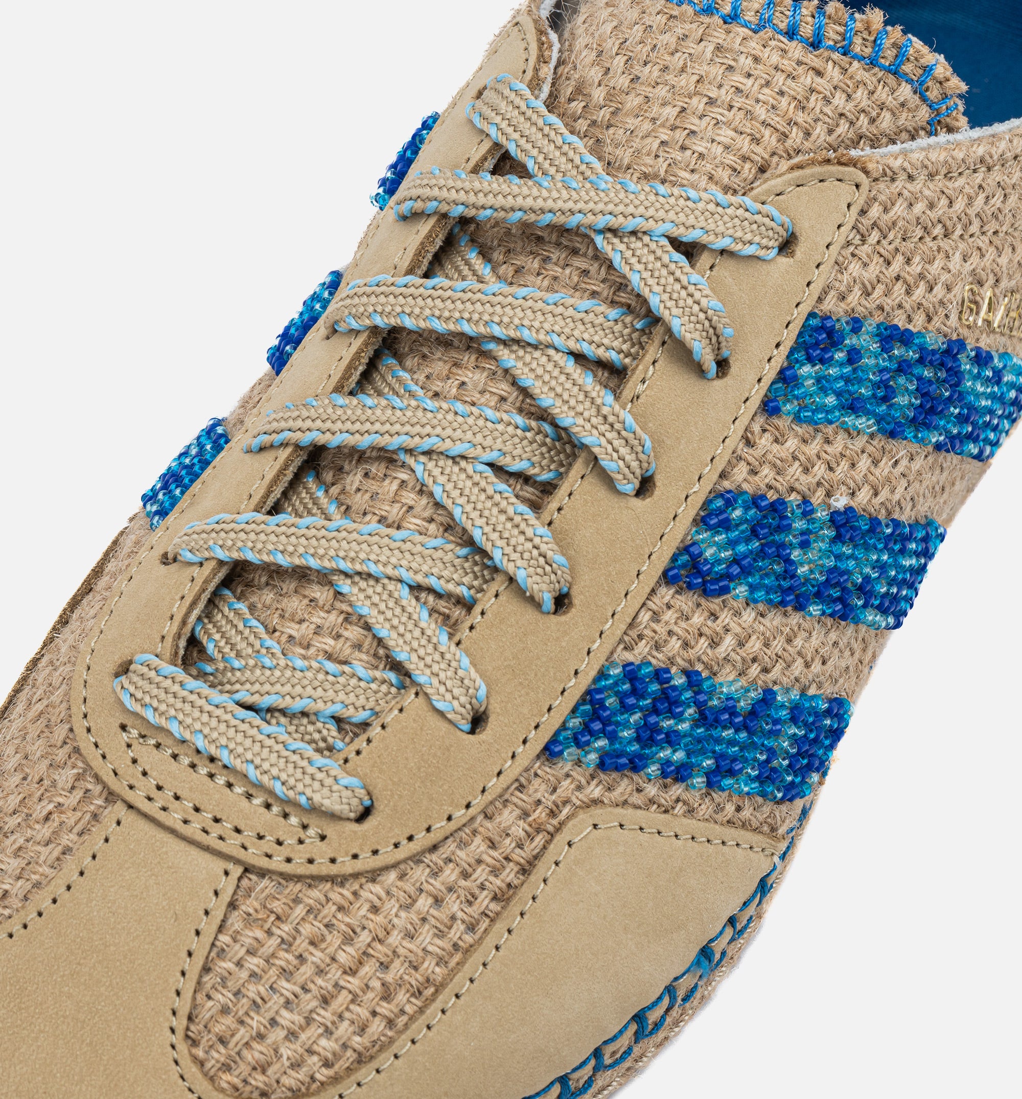 Clot x Gazelle Linen Khaki Light Blue Mens Lifestyle Shoe - Linen Khaki/Light Blue/Blue Bird、mySite、dreamappss