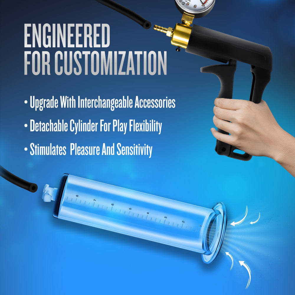 Performance By Blush® | VX7 Vacuum With Brass Trigger & Pressure Gauge Clear Pump、mySite、bottomscart