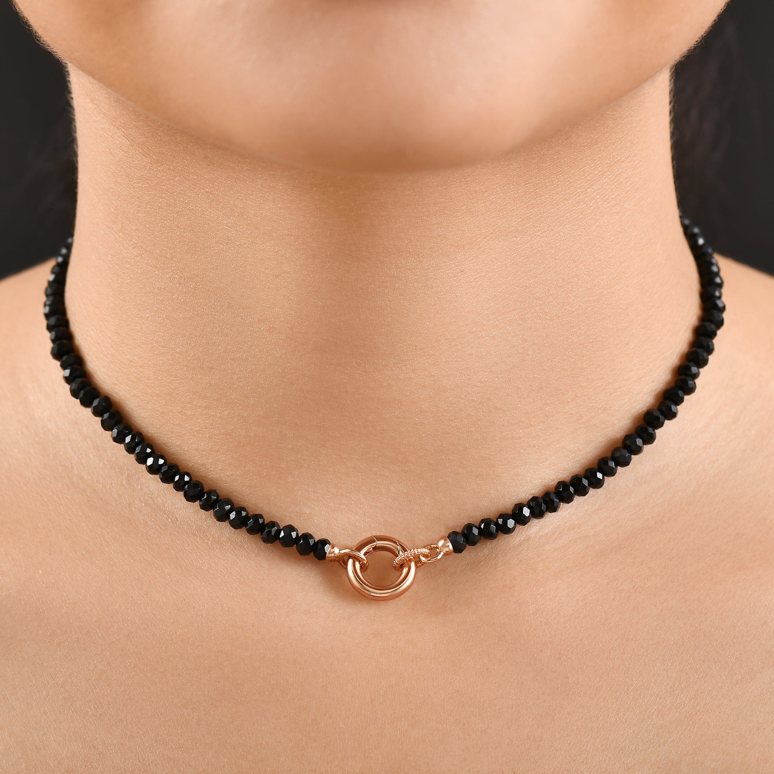 Black Obsidian Beads Necklace - Spirit Link Dotted、mySite、hinf8tx79