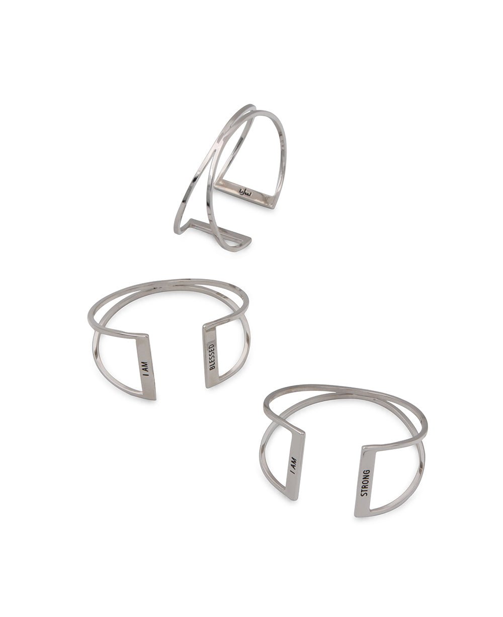 Secret I Am Affirmation Cuff Bracelets、mySite、topwebapps