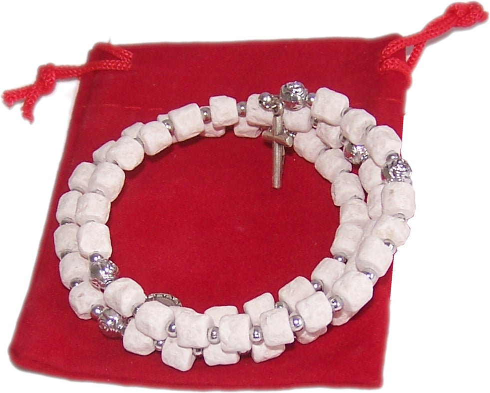  Wired Rosary from MEDJUGORJE - Bracelet from Apparation hill stones.、mySite、elrpsem3k