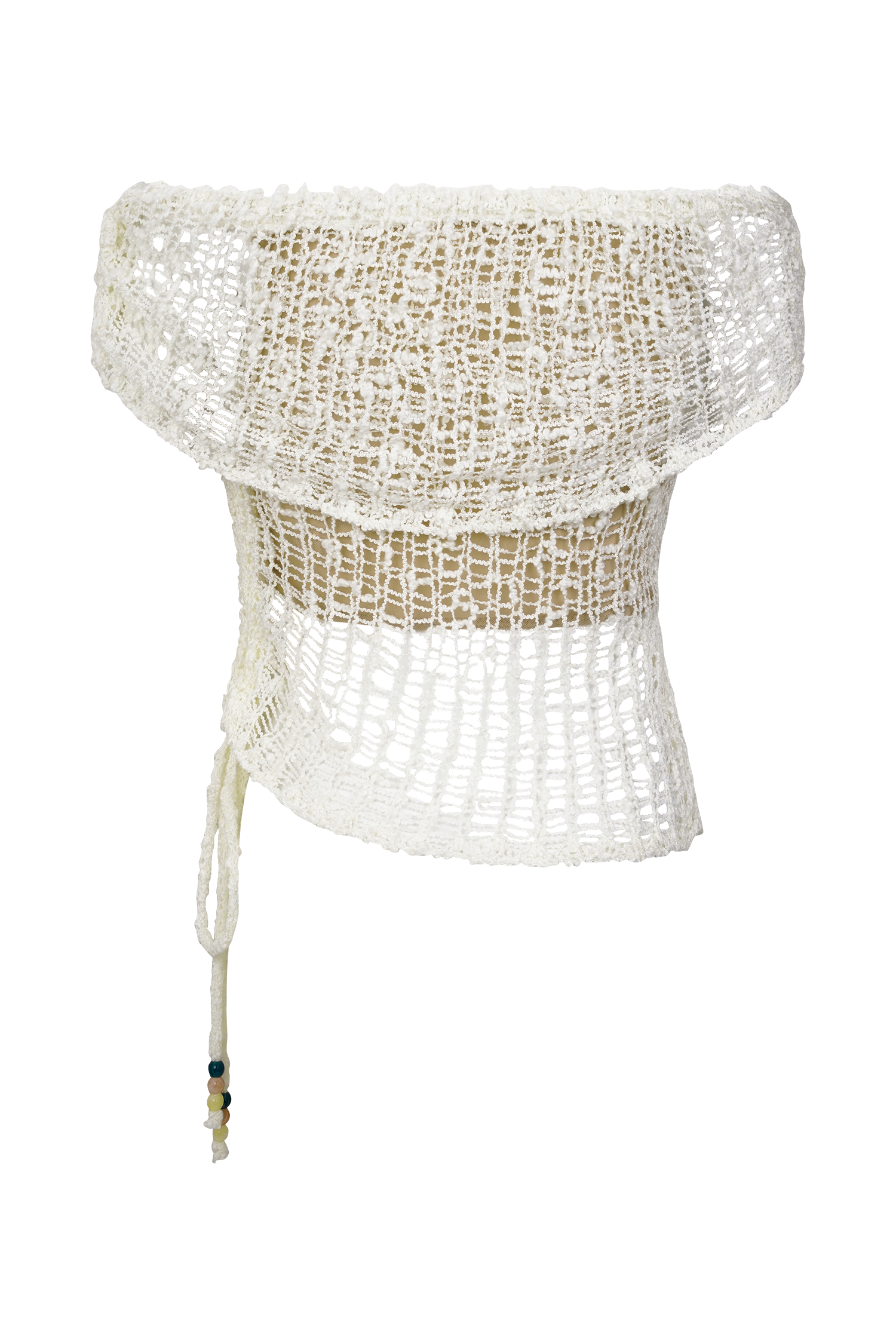 Cordelia Off Shoulder Knit Top - Ivory、mySite、solidvoid