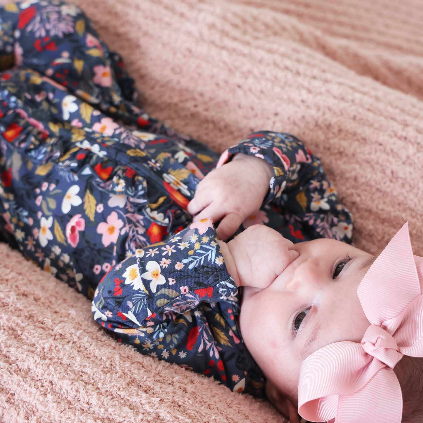  Midnight Meadow Ruffle Zipper Footie、mySite、layawaytickets