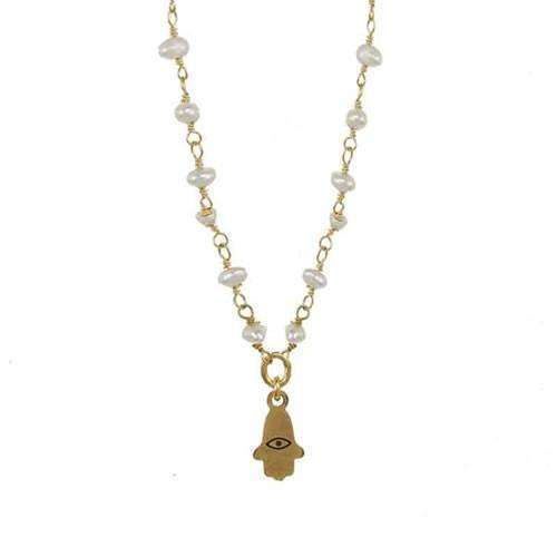 Michal Golan Petite Hamsa Necklace、mySite、topwebapps