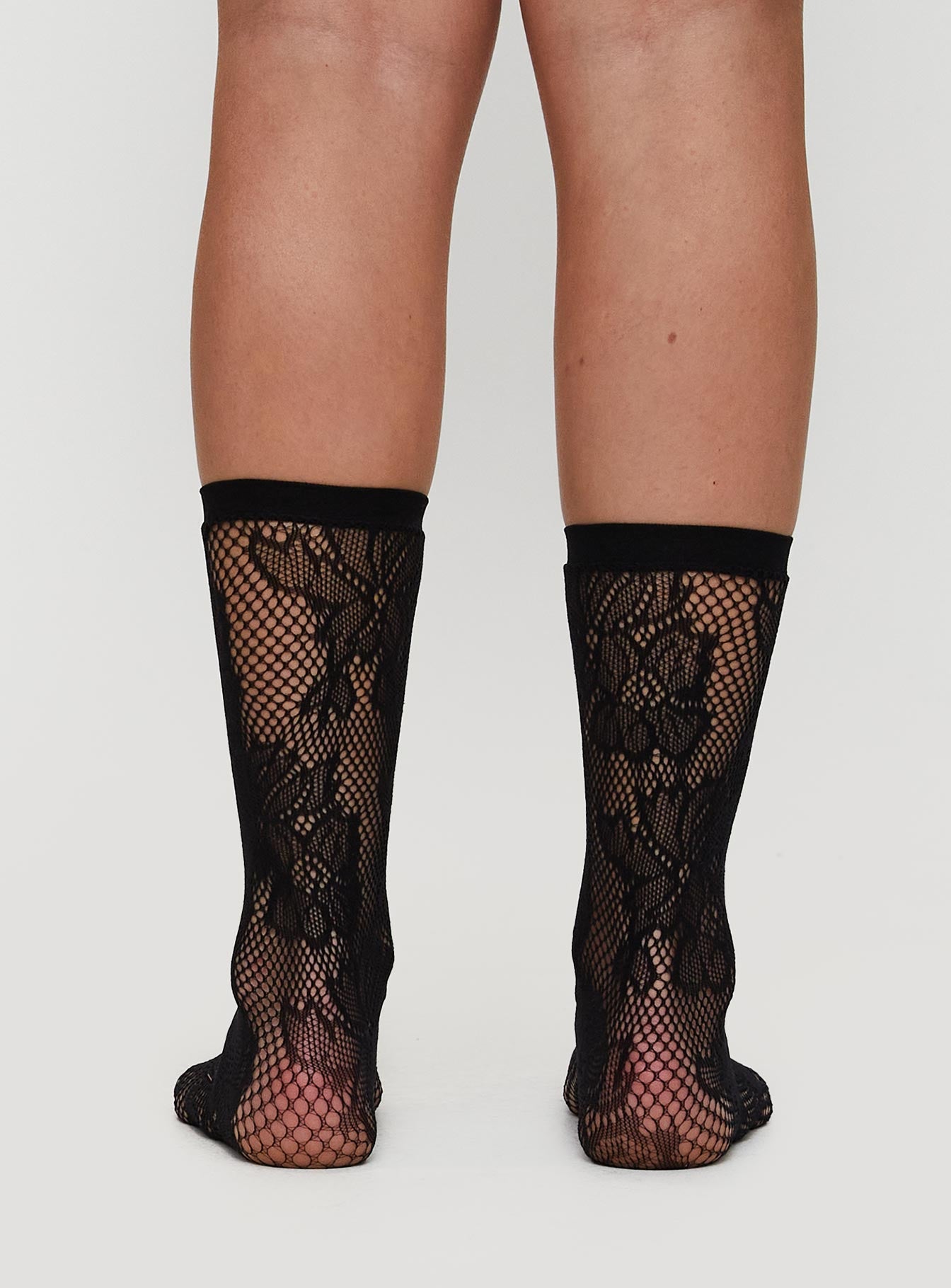 Whimsy Mid High Lace Socks Black、mySite、solidvoid