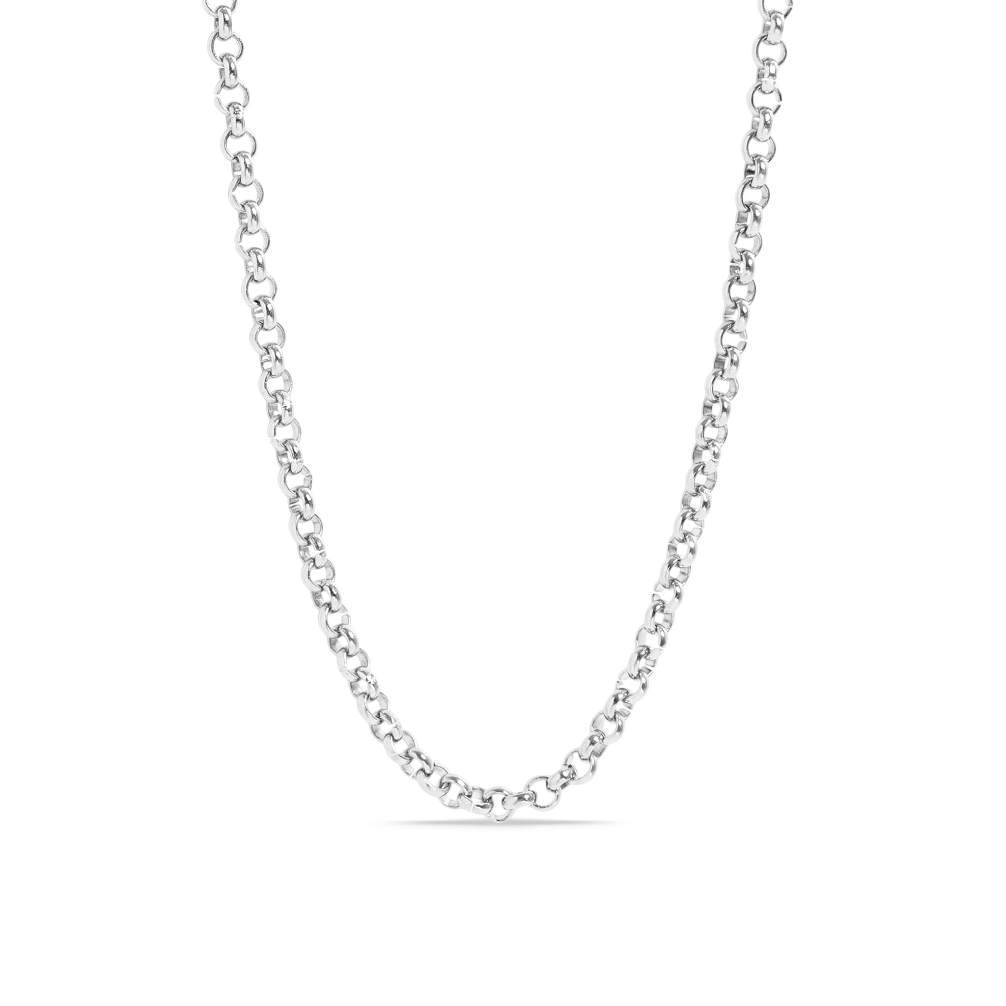 18K Gold PVD Stainless Steel Rolo Chain Necklace / CHN9950、mySite、dreamappss