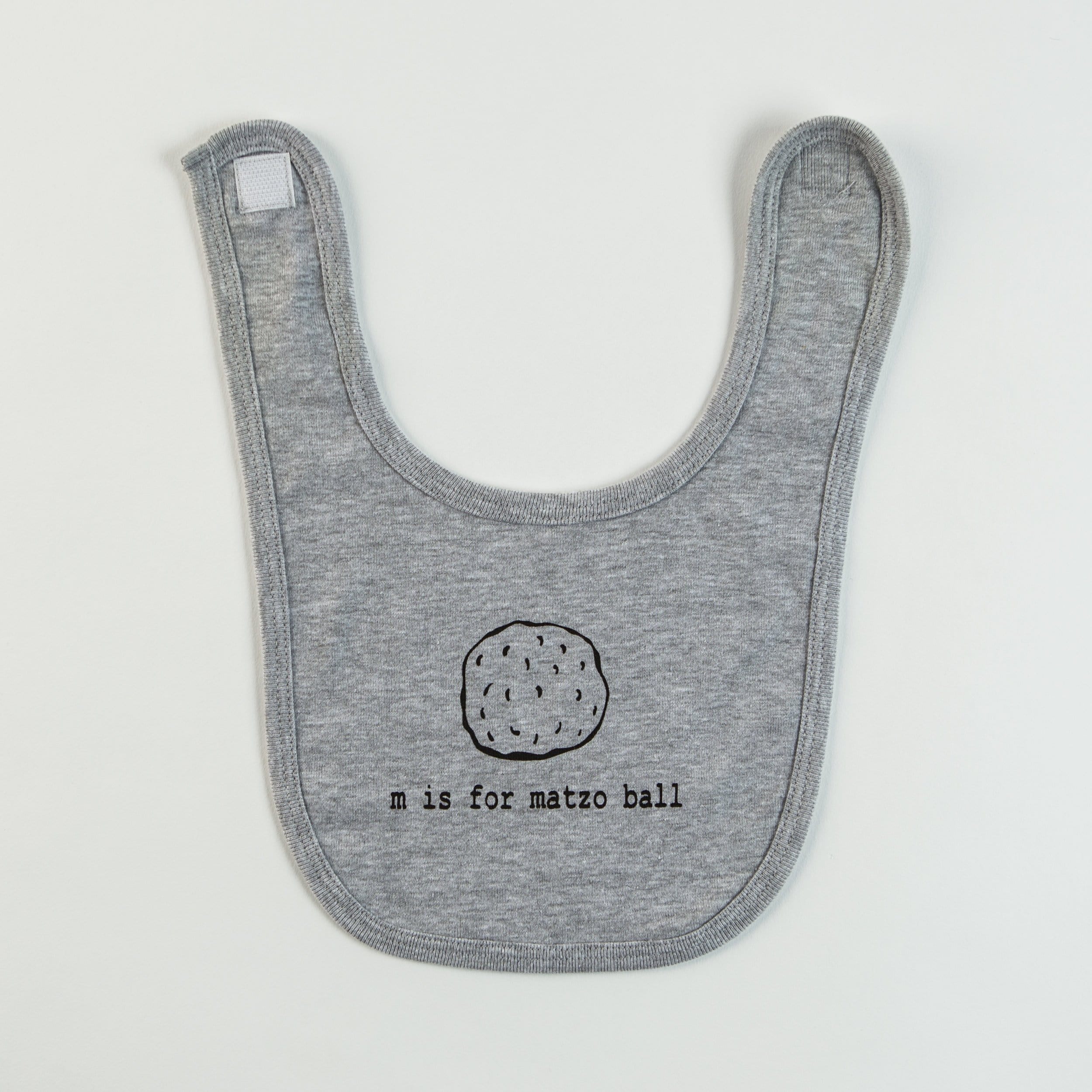 M is for Matzo Ball Baby Bib - (Choice of Color)、mySite、topwebapps