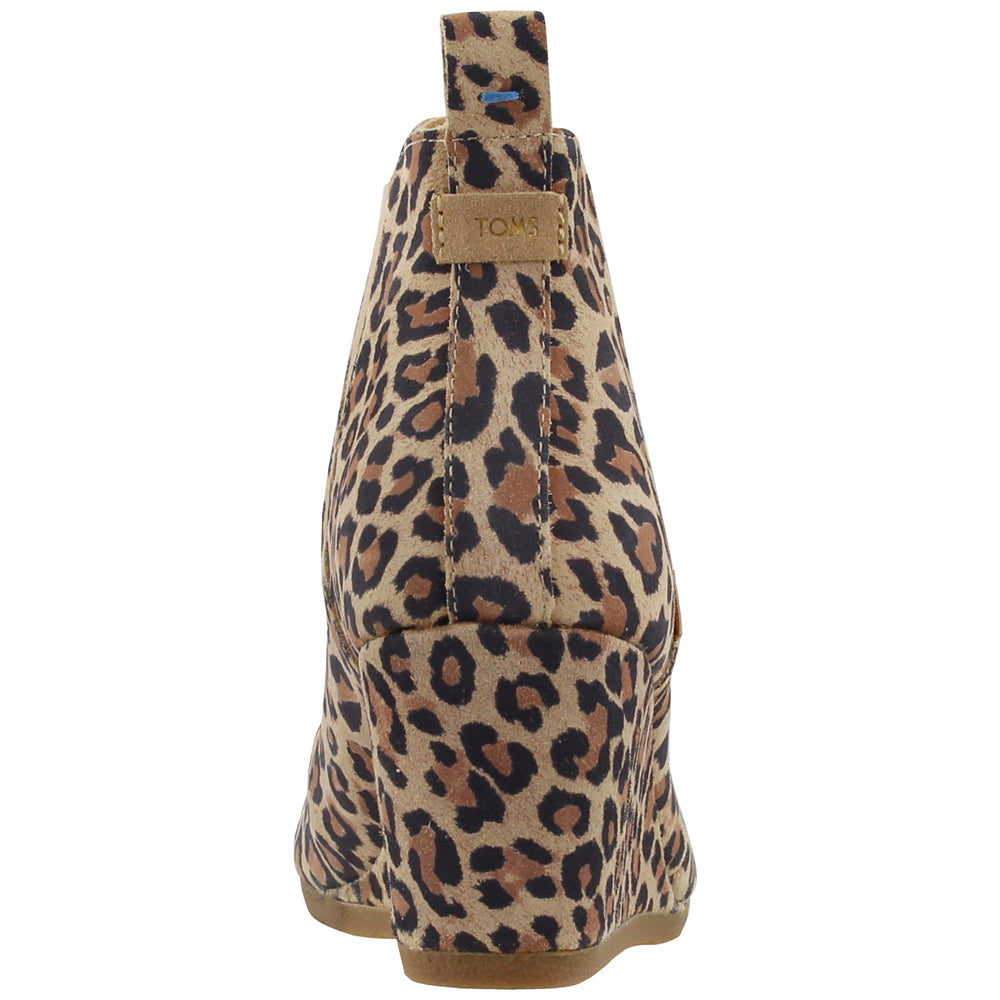 Kelsey Leopard Round Toe Wedge Booties、mySite、gtrtttuynbv