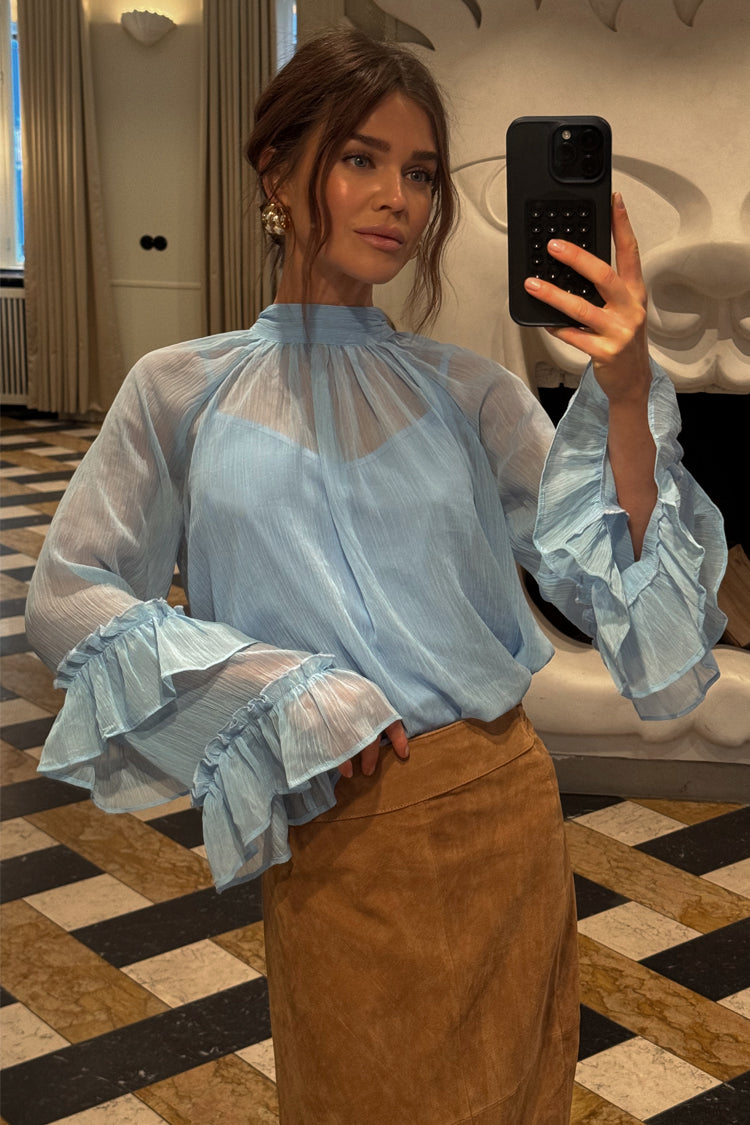 Pastel Blue Elinor Blouse、mySite、solidvoid