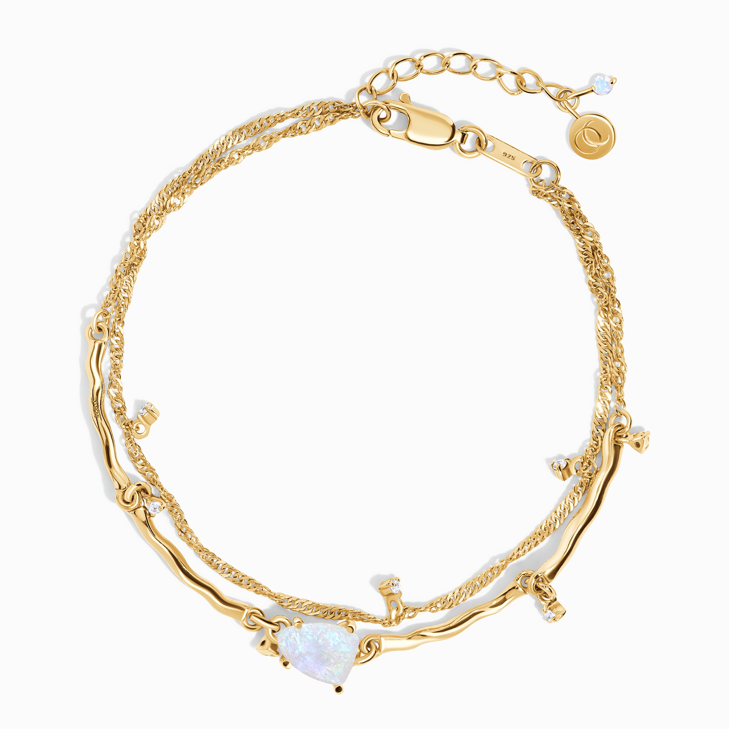 Raw Crystal Bracelet - Flow + Free Gift Bag、mySite、hinf8tx79