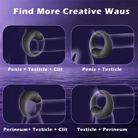 SyncPulse Adjustable Vibrating Couples Ring