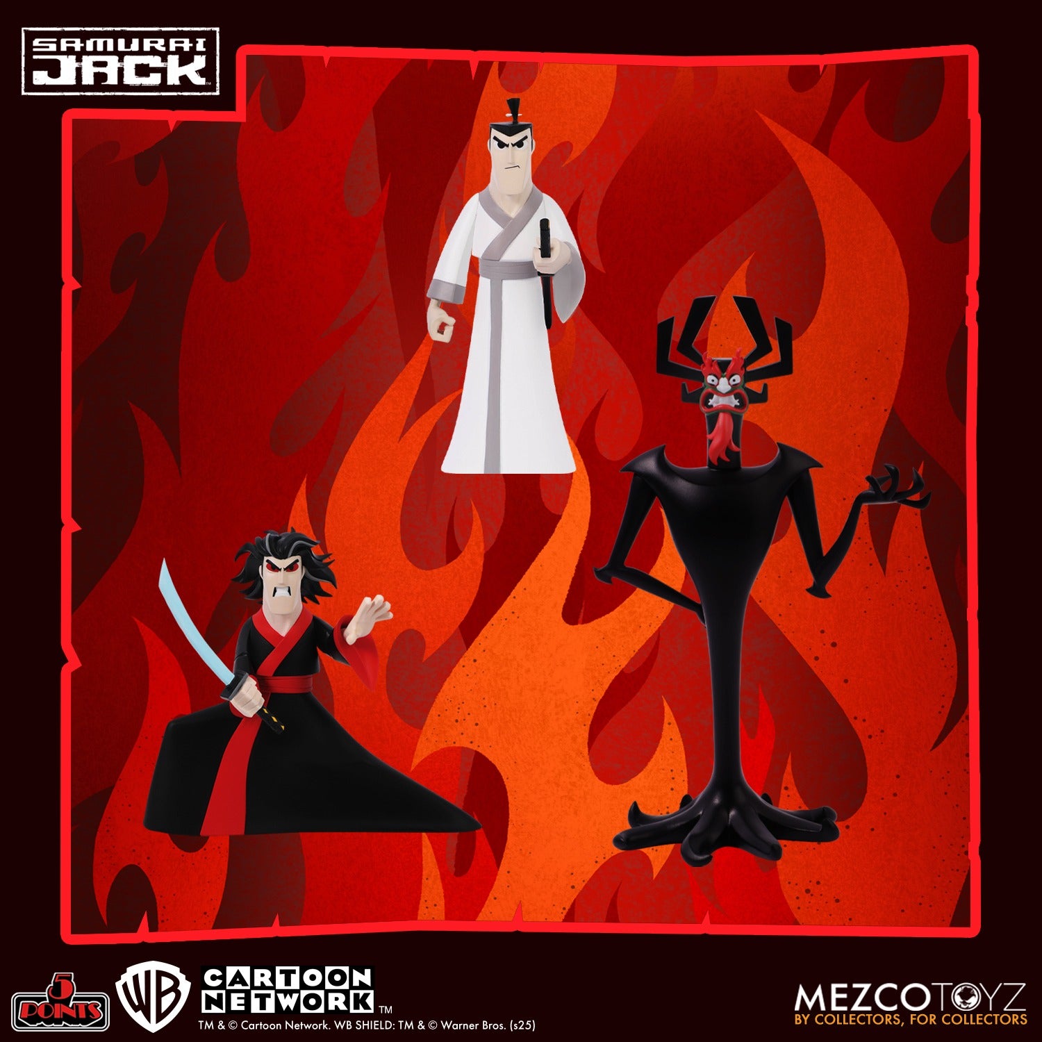 Mezco Samurai Jack 5 Points Deluxe Action Figure Set、mySite、hgirdovlk