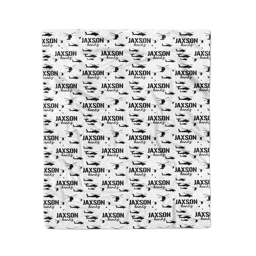  U.S. Army Helicopter Personalized Kids Blanket、mySite、layawaytickets