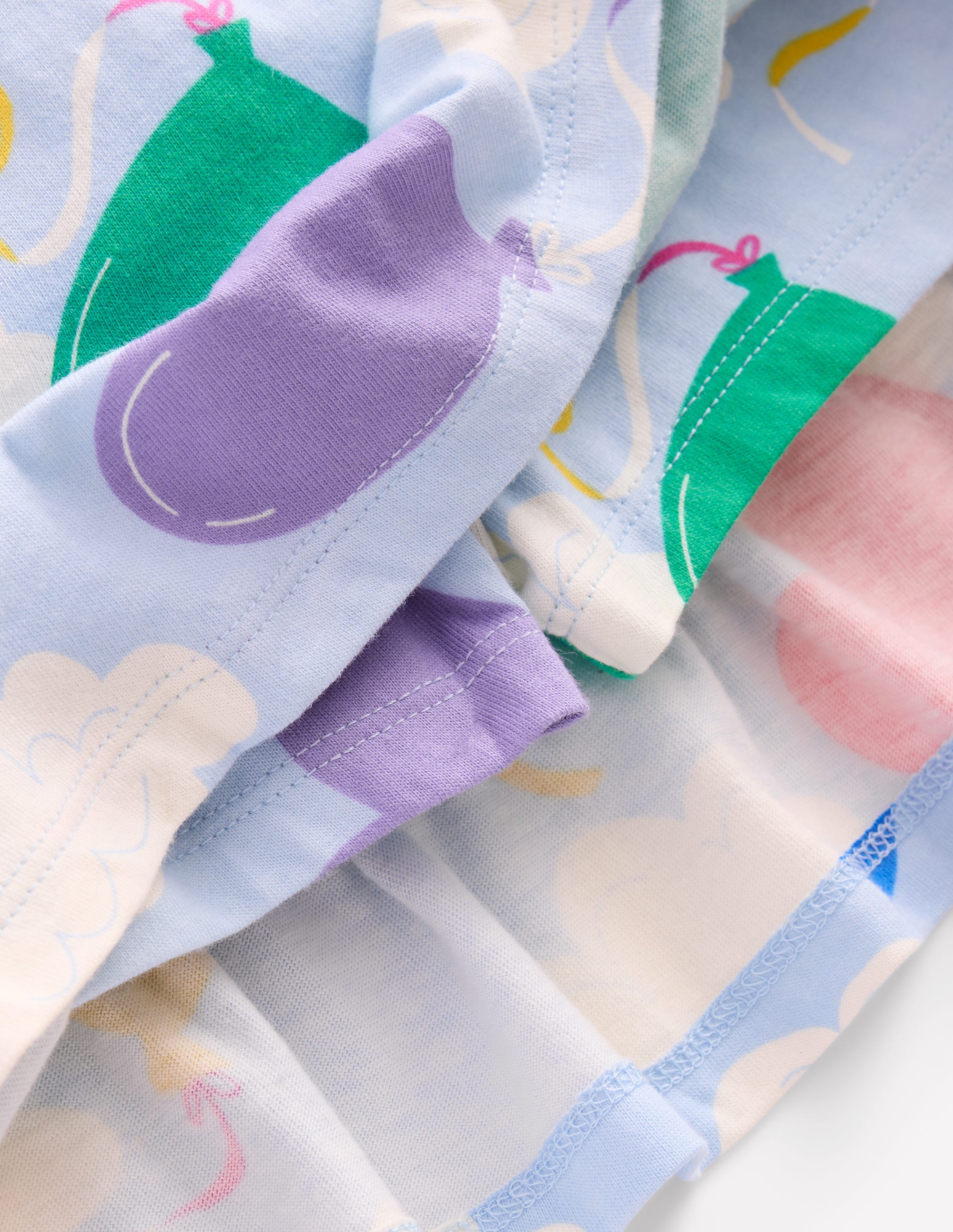  Tiered Jersey Skort-Misty Blue Balloon Sky、mySite、ashleygrahame