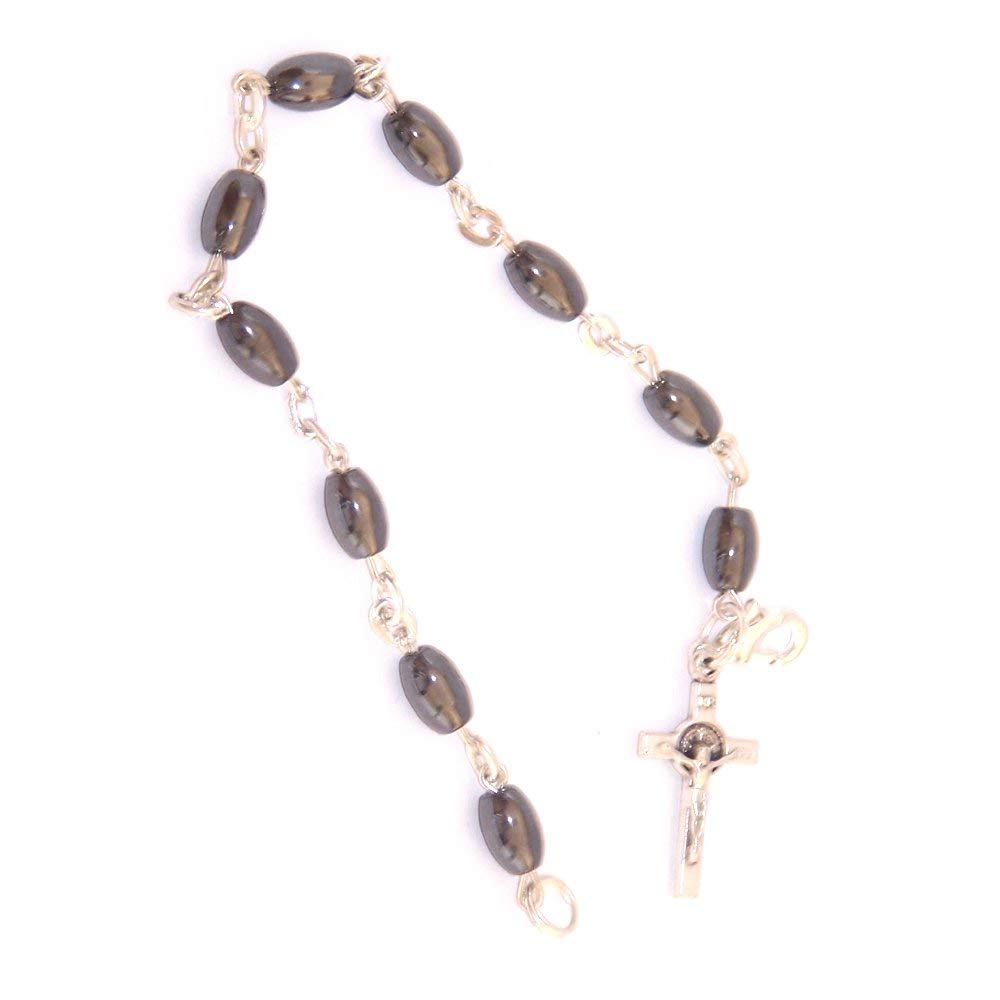  Hematite Beads chaplet 10 beads Rosary (Bead size 6mm- 19cm or 7.5 inches long)、mySite、elrpsem3k