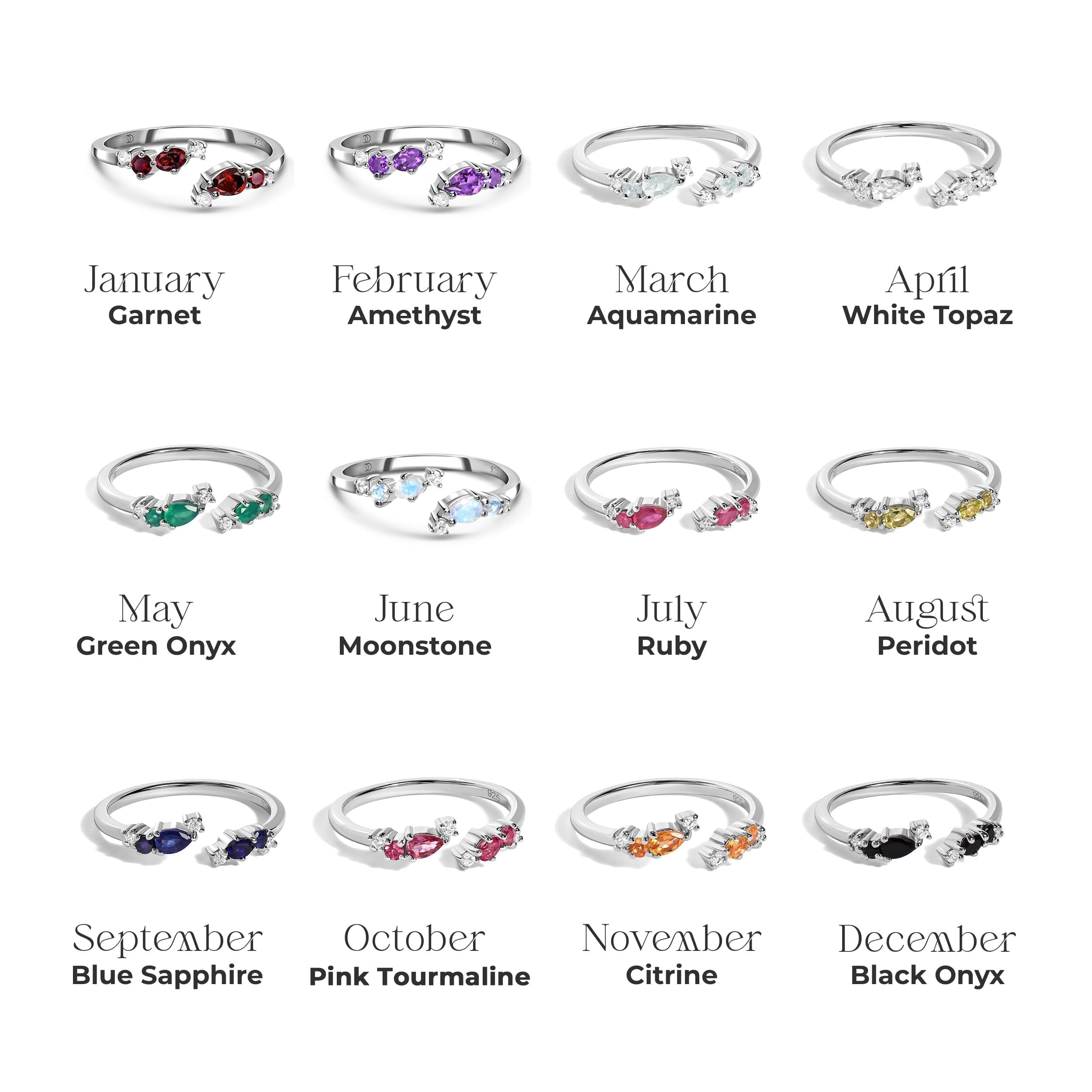 Adjustable Citrine Ring Flourish - November Birthstone、mySite、hinf8tx79