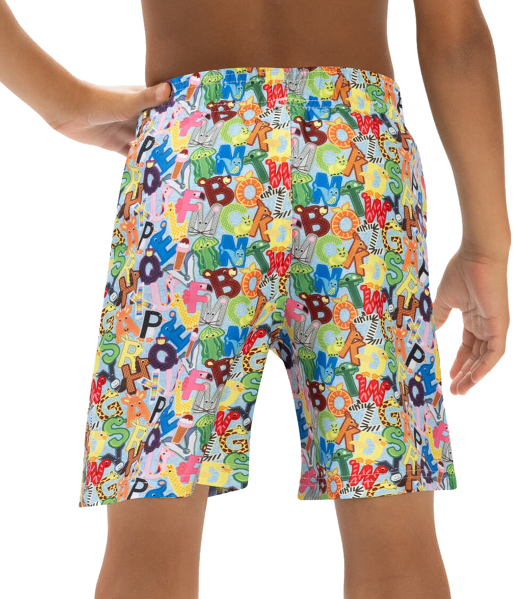 Doflin Boys' Printed Elastic Waist Swim Trunks (Toddler, Little Kid)、mySite、noshort