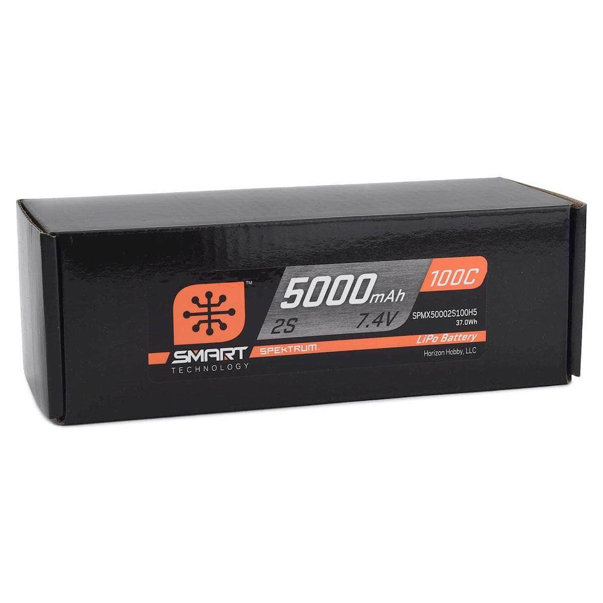  SPMX50002S100H5, Spektrum RC 2S Smart LiPo Hard Case 100C Battery Pack (7.4V/5000mAh) w/IC5 Connector、mySite、merchandisen