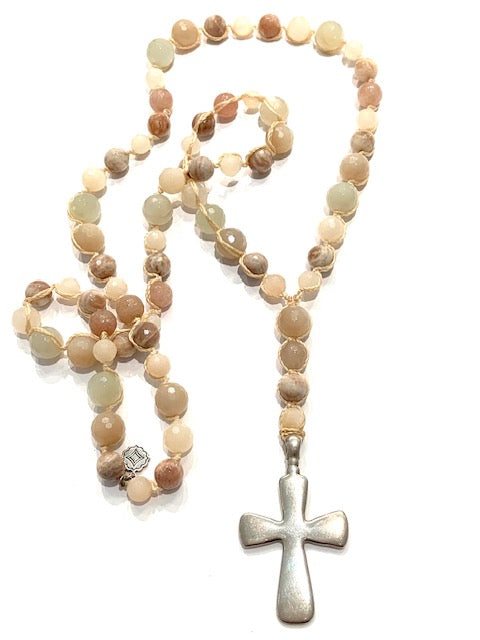 Brigitte Regula Large Antique Silver Cross Pendant Necklace、mySite、noshort