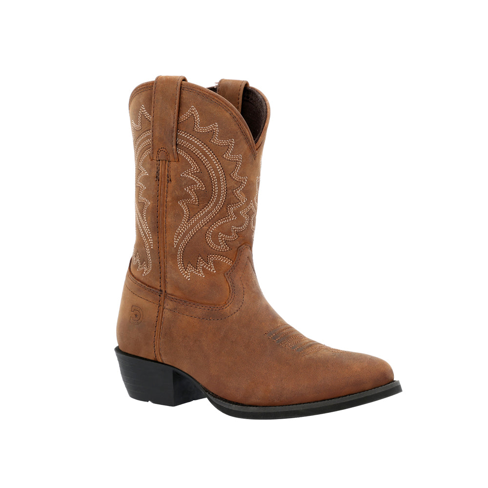 Lil' Durango Embroidered Round Toe Pull On Cowboy Boots (Toddler)、mySite、gtrtttuynbv