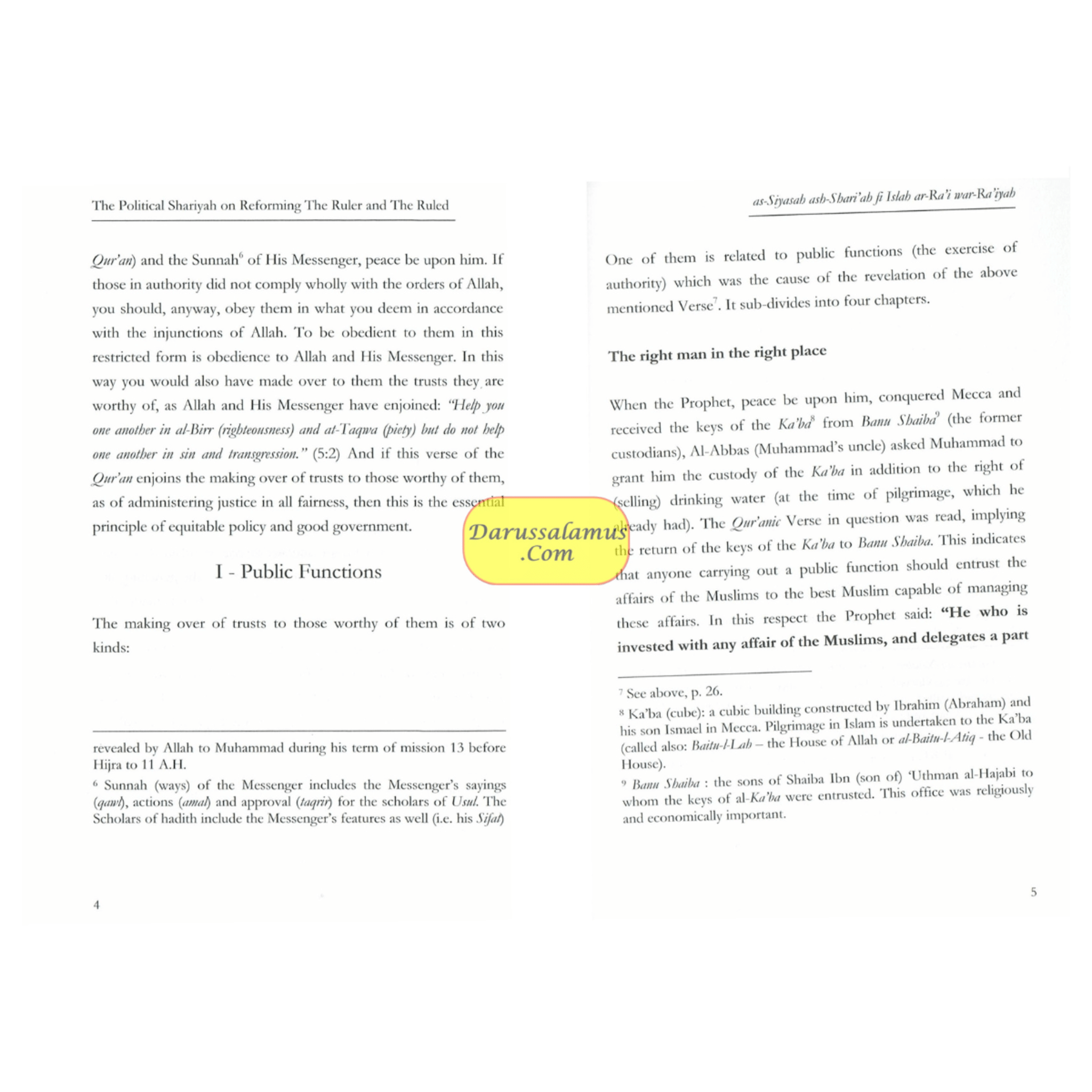 The Political Shariyah on Reforming the Ruler by Imam Ibn Taymiyyah、mySite、topwebapps