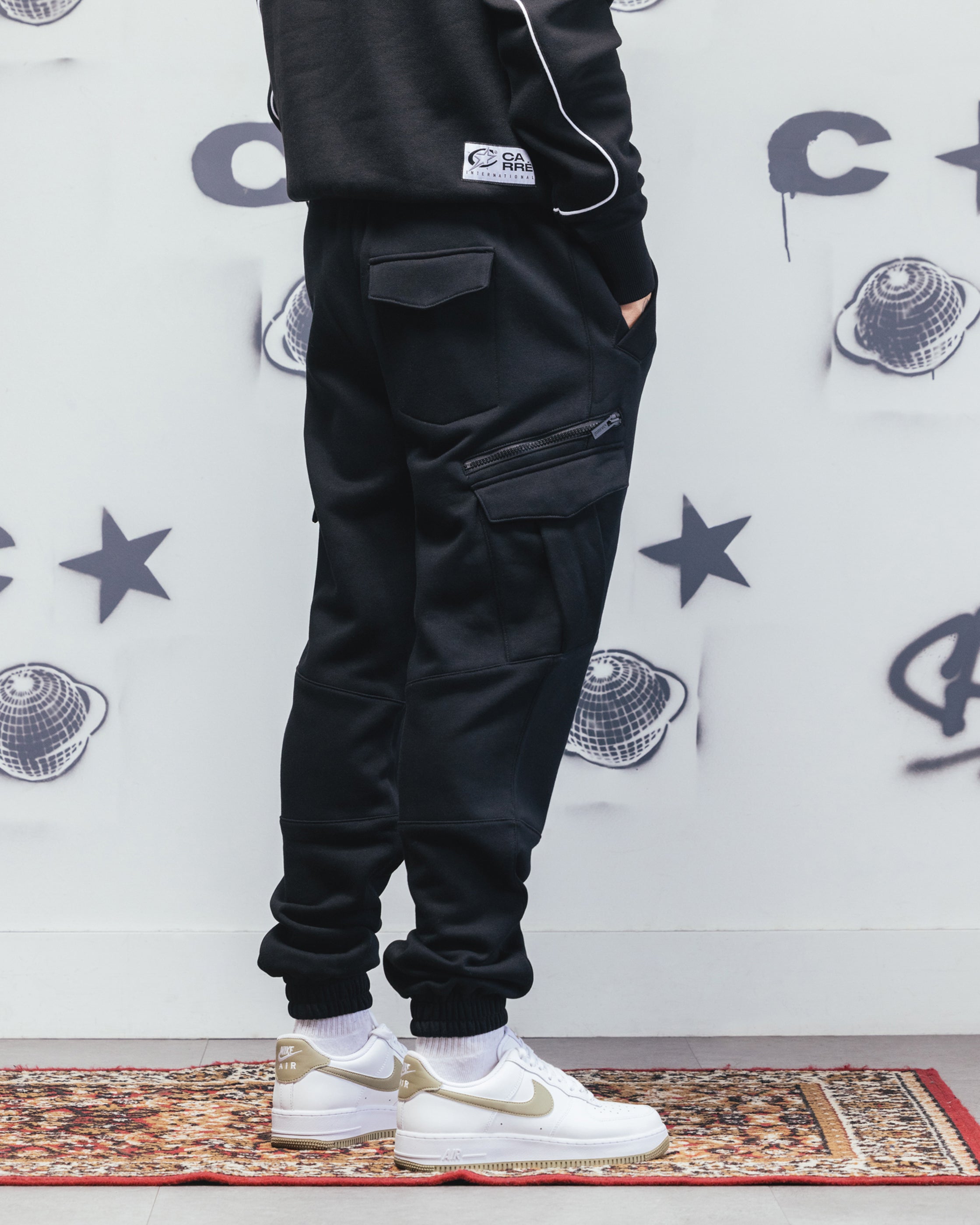 Carre Fleece XL Evolution Jogger Black、mySite、zt4zffjzw