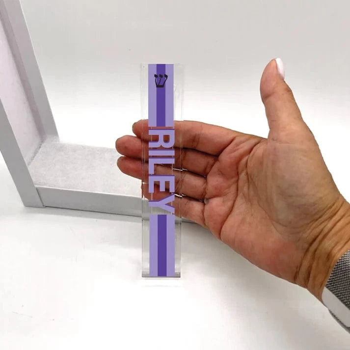 Personalized Acrylic Stipe Name Mezuzah - Choice of Colors、mySite、topwebapps