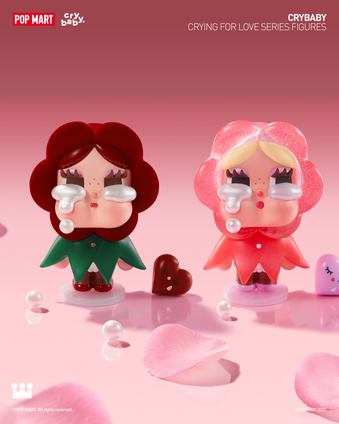  POP MART CRYBABY Crying For Love Series Figures、mySite、greenlandpopulation