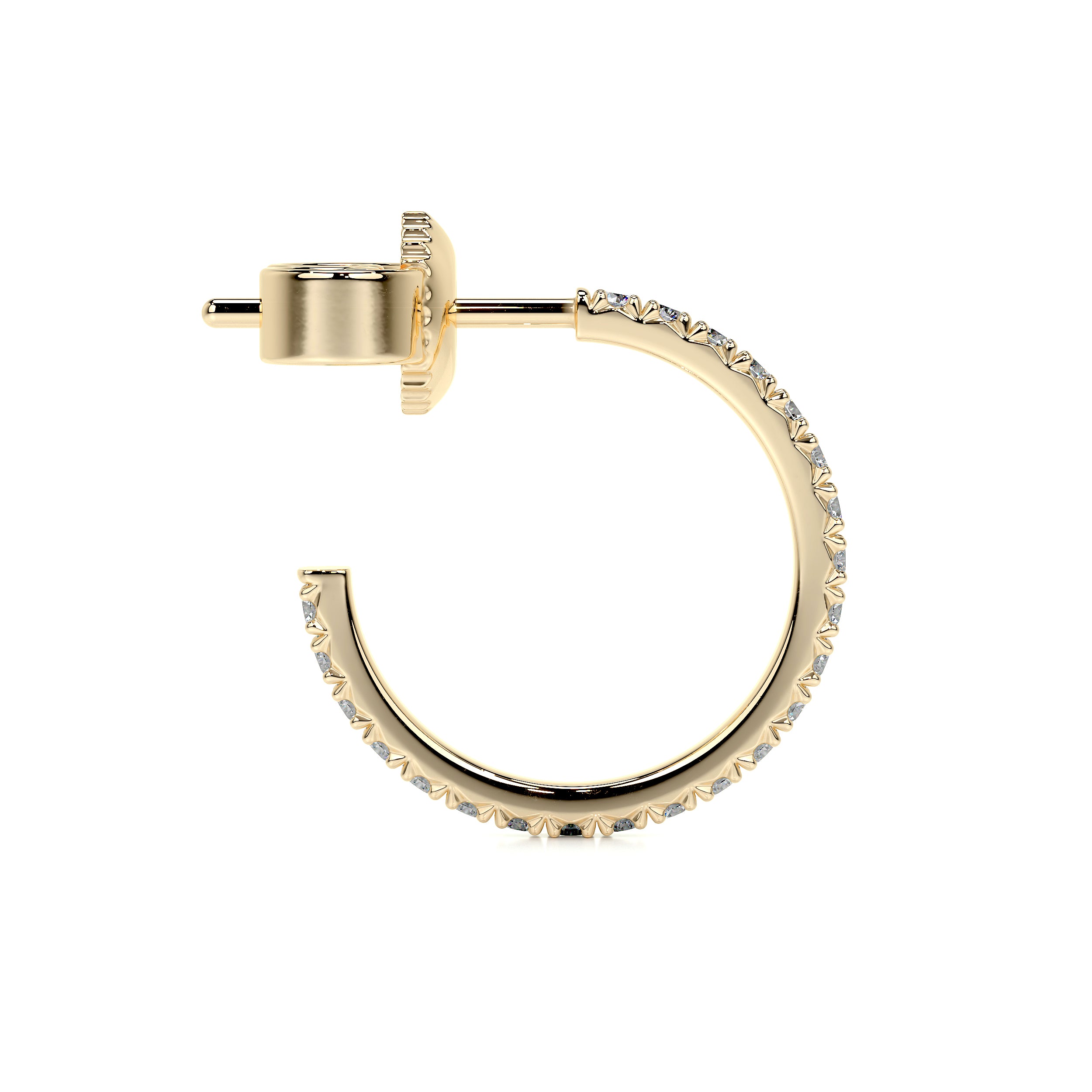 Nicole Lab Grown Diamond Earrings (0.50 Carat) -18K Yellow Gold、mySite、hinf8tx79