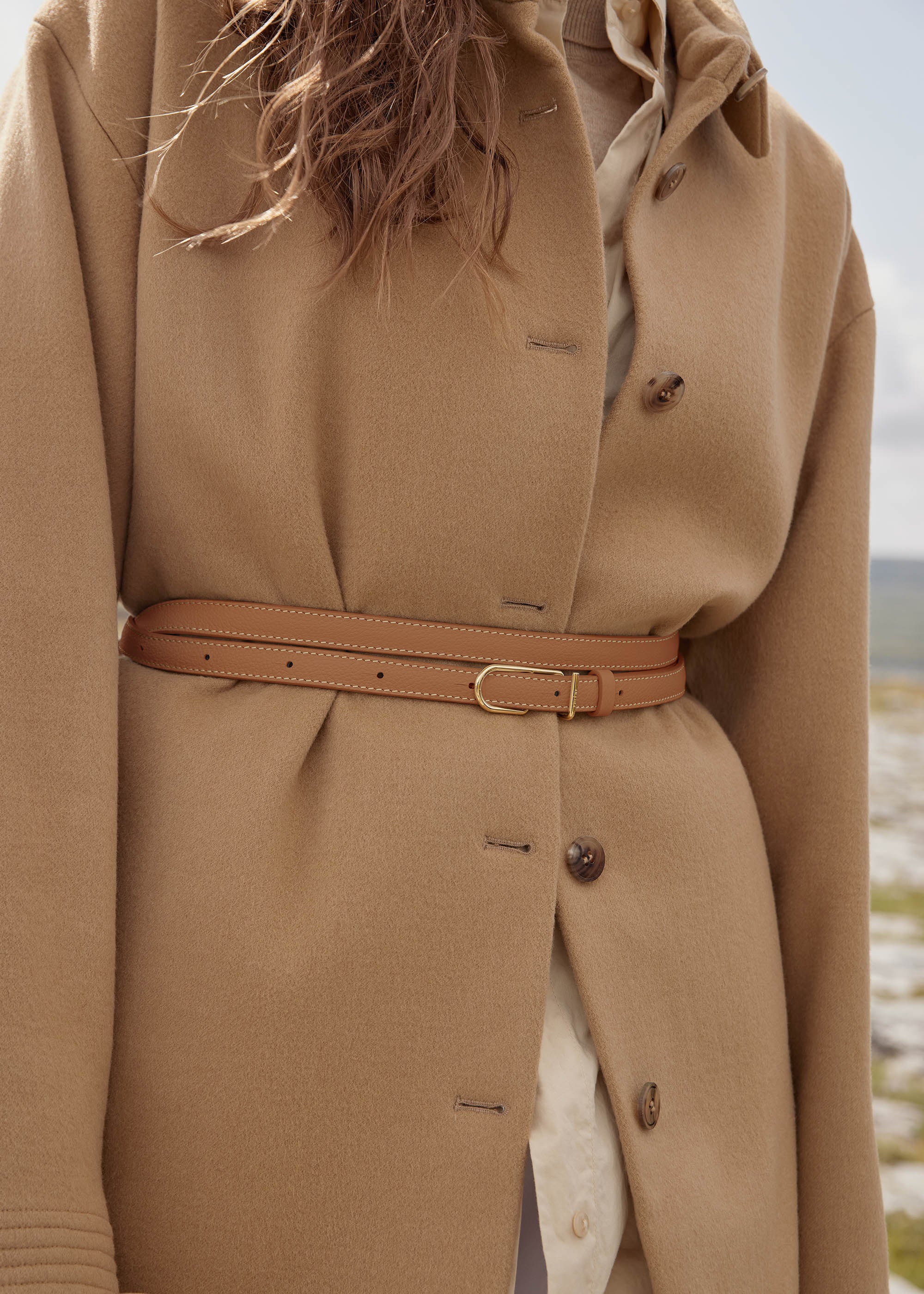 Ceinture Fine Umi - Camel Grain茅、mySite、camillekostekn