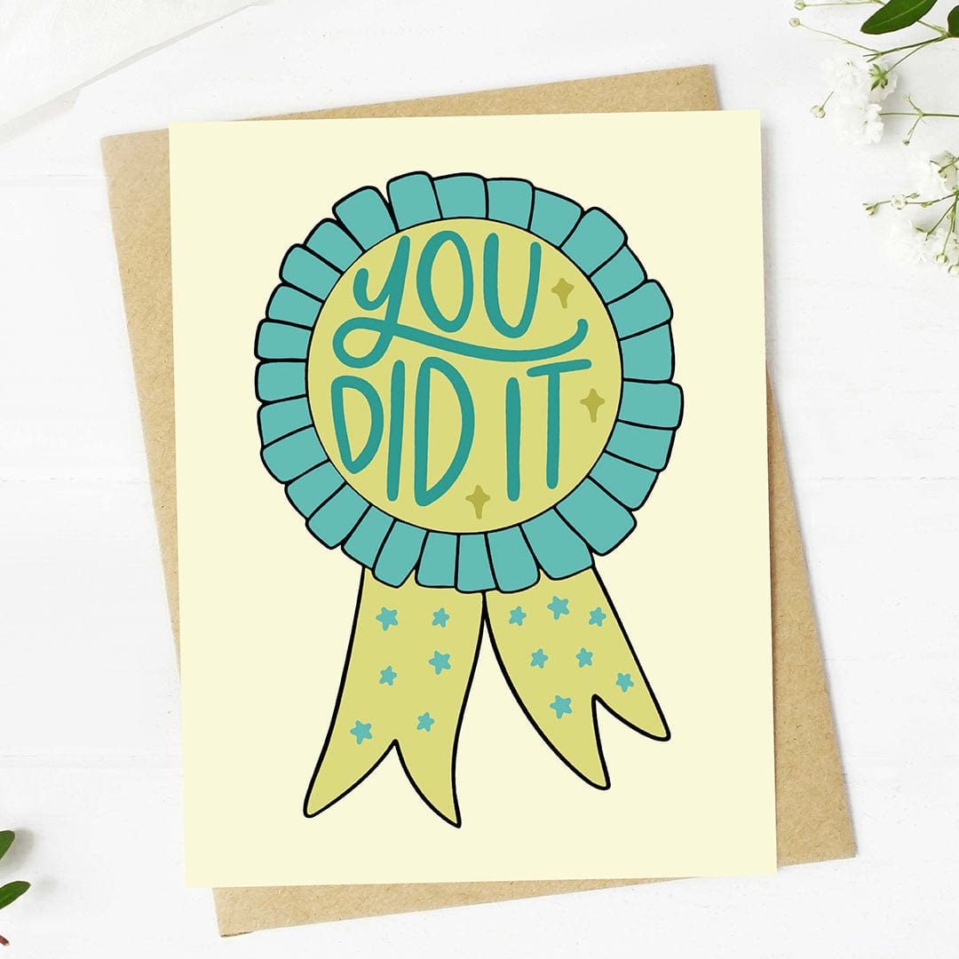  You did it Congratulations Ribbon Card、mySite、elrpsem3k