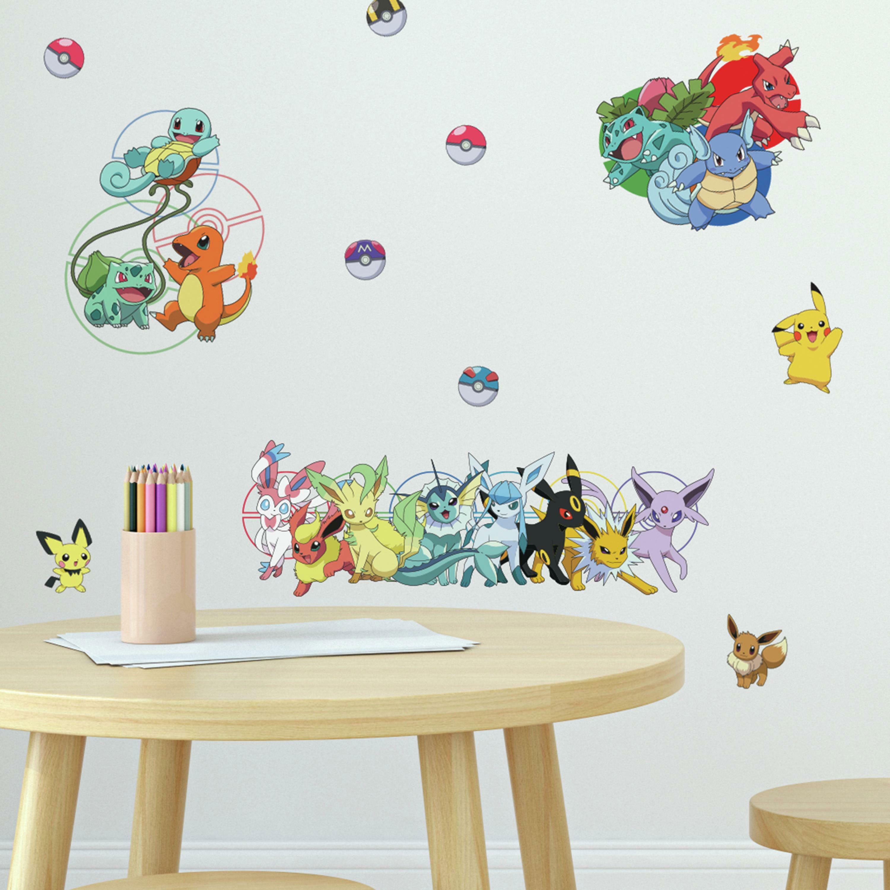  Pokemon Favorite Characters Wall Sticker Decals、mySite、ghnorth