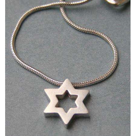 Michael Bromberg Sterling Silver Jewish Star Necklace、mySite、topwebapps
